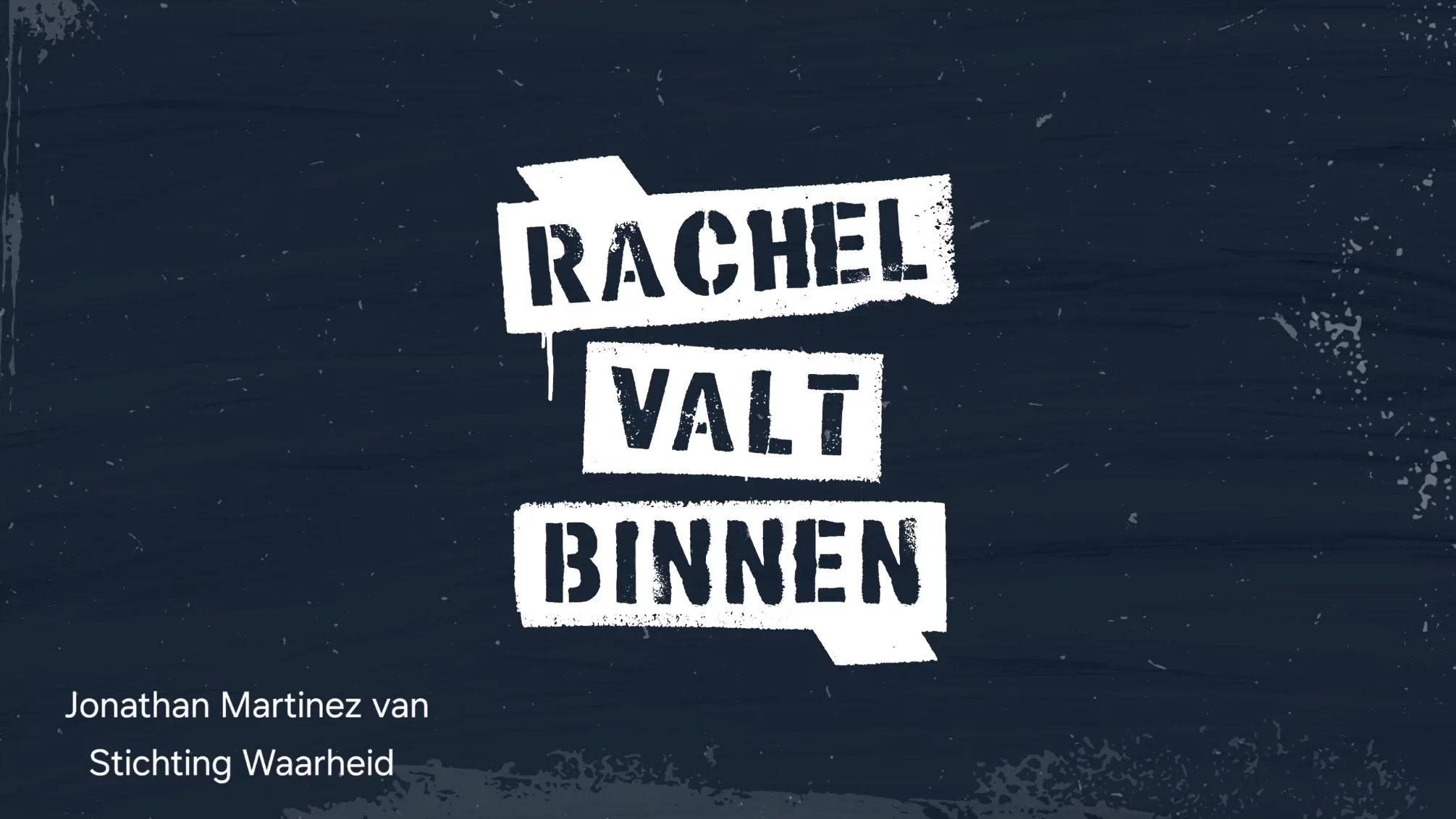 Rachel valt binnen NPO 3 interview Jonathan Martinez